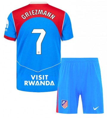 Atletico Madrid Antoine Griezmann #7 Tredjetrøje Børn 2025-26 Kortærmet (+ Korte bukser)
